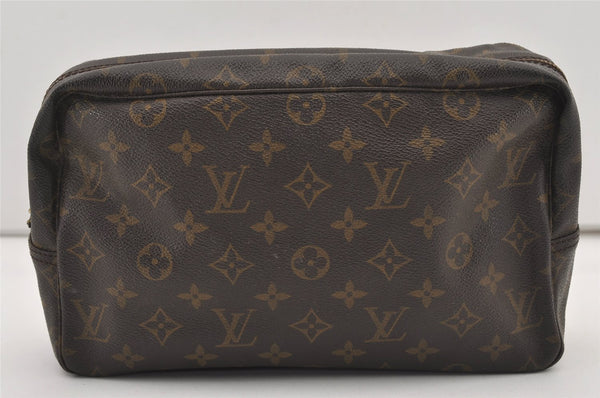 Auth Louis Vuitton Monogram Trousse Toilette 28 Clutch Bag M47522 Junk 2474J