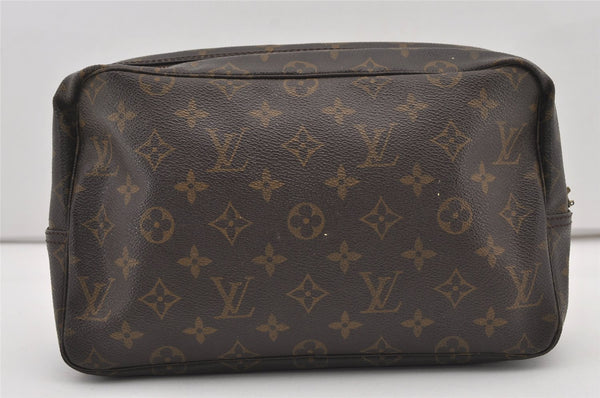 Auth Louis Vuitton Monogram Trousse Toilette 28 Clutch Bag M47522 Junk 2474J