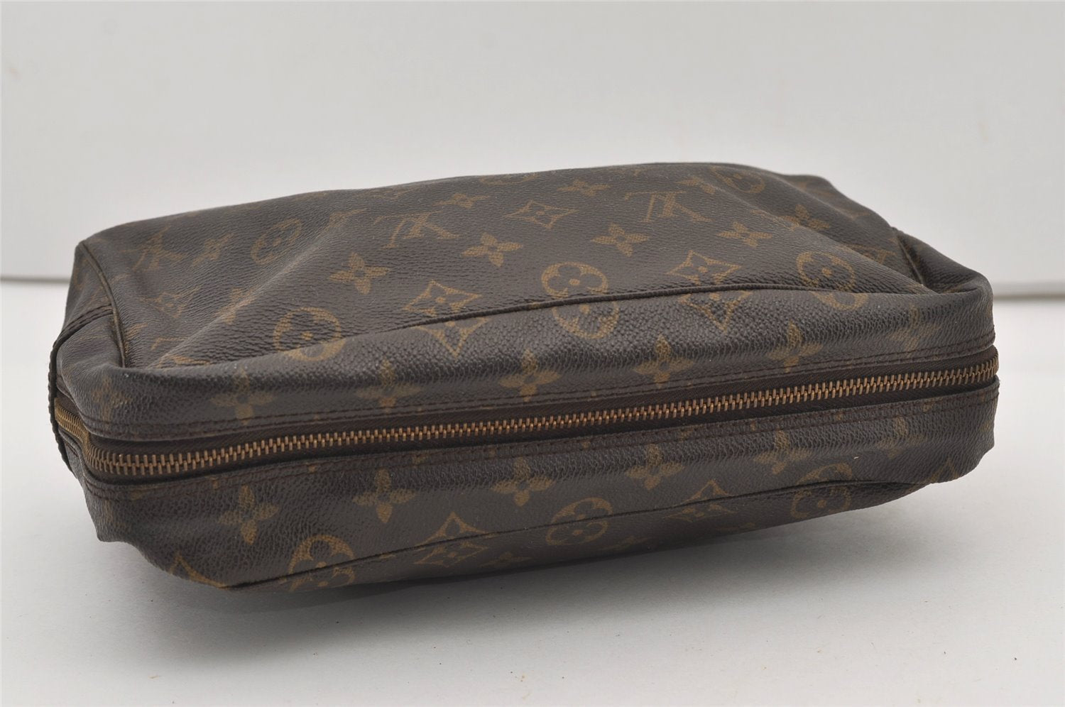 Auth Louis Vuitton Monogram Trousse Toilette 28 Clutch Bag M47522 Junk 2474J