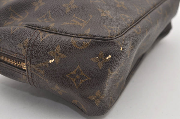 Auth Louis Vuitton Monogram Trousse Toilette 28 Clutch Bag M47522 Junk 2474J