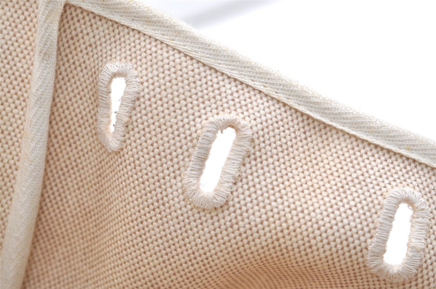 Authentic HERMES Her Bag MM Replacement Bag Canvas White 2474K