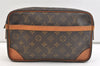 Authentic Louis Vuitton Monogram Compiegne 28 Clutch Hand Bag M51845 LV 2475K