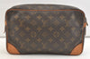 Authentic Louis Vuitton Monogram Compiegne 28 Clutch Hand Bag M51845 LV 2475K
