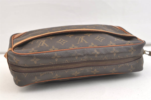 Authentic Louis Vuitton Monogram Compiegne 28 Clutch Hand Bag M51845 LV 2475K