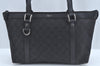 Authentic GUCCI Abbey Shoulder Tote Bag GG Canvas Leather 268640 Black 2476J