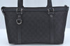 Authentic GUCCI Abbey Shoulder Tote Bag GG Canvas Leather 268640 Black 2476J