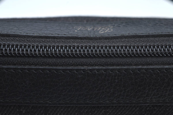 Authentic GUCCI Abbey Shoulder Tote Bag GG Canvas Leather 268640 Black 2476J