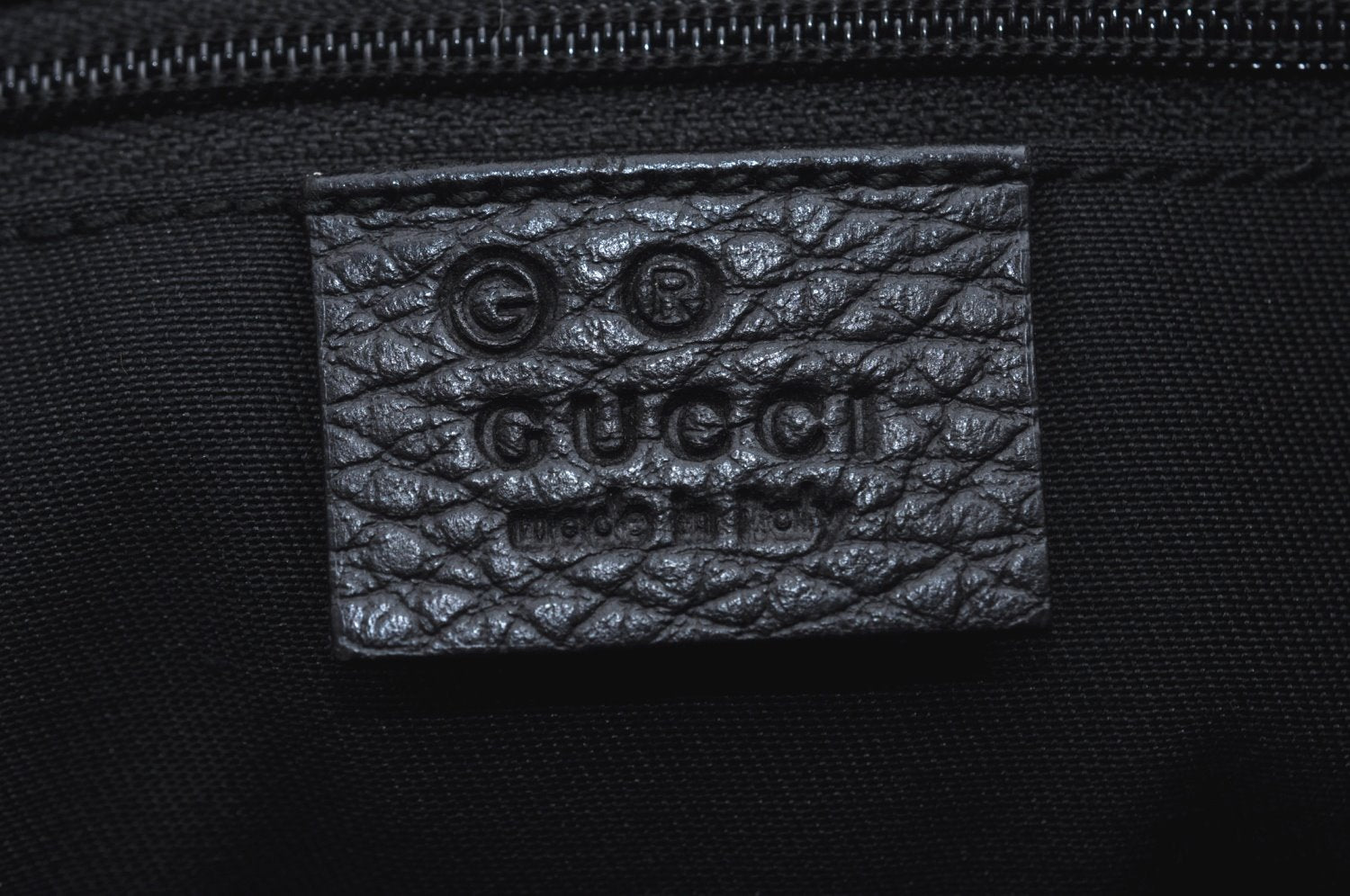 Authentic GUCCI Abbey Shoulder Tote Bag GG Canvas Leather 268640 Black 2476J