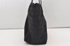 Authentic CHANEL New Travel Line Shoulder Tote Bag Nylon Leather Black 2477J
