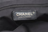 Authentic CHANEL New Travel Line Shoulder Tote Bag Nylon Leather Black 2477J