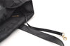 Authentic CHANEL New Travel Line Shoulder Tote Bag Nylon Leather Black 2477J