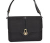 Authentic GUCCI Micro GG Canvas Leather Shoulder Hand Bag Purse Black 2477K