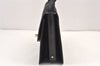 Authentic GUCCI Micro GG Canvas Leather Shoulder Hand Bag Purse Black 2477K