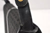 Authentic GUCCI Micro GG Canvas Leather Shoulder Hand Bag Purse Black 2477K
