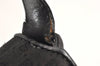 Authentic GUCCI Micro GG Canvas Leather Shoulder Hand Bag Purse Black 2477K