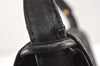 Authentic GUCCI Micro GG Canvas Leather Shoulder Hand Bag Purse Black 2477K