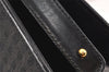 Authentic GUCCI Micro GG Canvas Leather Shoulder Hand Bag Purse Black 2477K