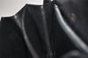 Authentic GUCCI Micro GG Canvas Leather Shoulder Hand Bag Purse Black 2477K