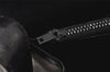 Authentic GUCCI Micro GG Canvas Leather Shoulder Hand Bag Purse Black 2477K