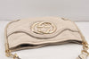 Authentic GUCCI Vintage Britt Shoulder Hand Bag Leather 167734 White 2478K