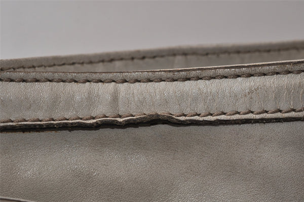 Authentic GUCCI Vintage Britt Shoulder Hand Bag Leather 167734 White 2478K