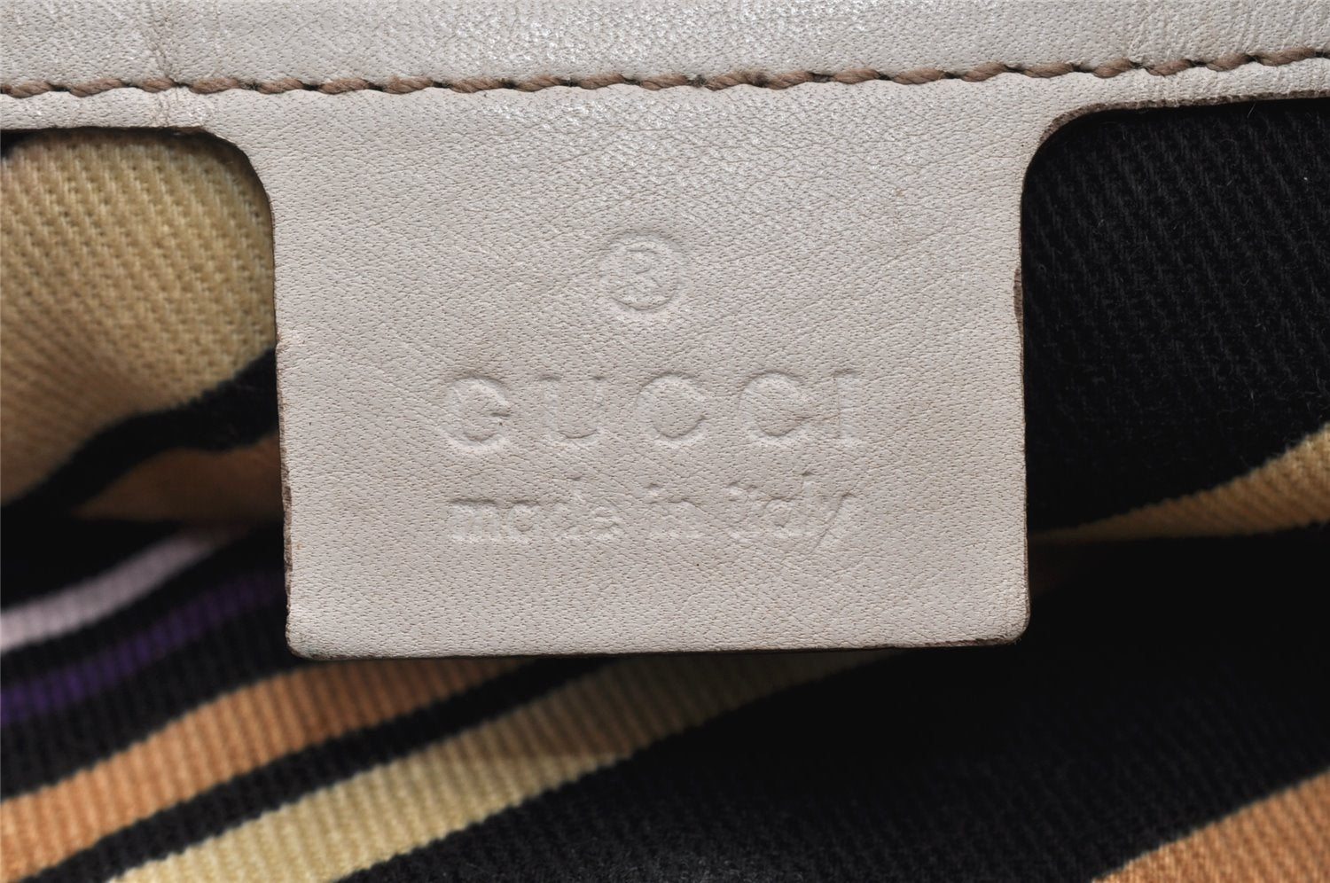 Authentic GUCCI Vintage Britt Shoulder Hand Bag Leather 167734 White 2478K