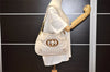 Authentic GUCCI Vintage Britt Shoulder Hand Bag Leather 167734 White 2478K