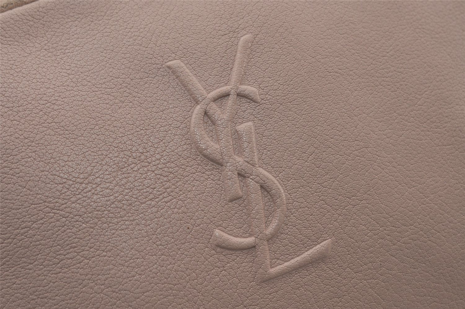 Authentic SAINT LAURENT Roux Shoulder Cross Bag Leather Suede 470299 Pink 2480I