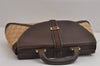 Authentic GUCCI Web Sherry Line Hand Bag Purse GG Canvas Leather Beige 2480J