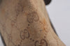Authentic GUCCI Web Sherry Line Hand Bag Purse GG Canvas Leather Beige 2480J