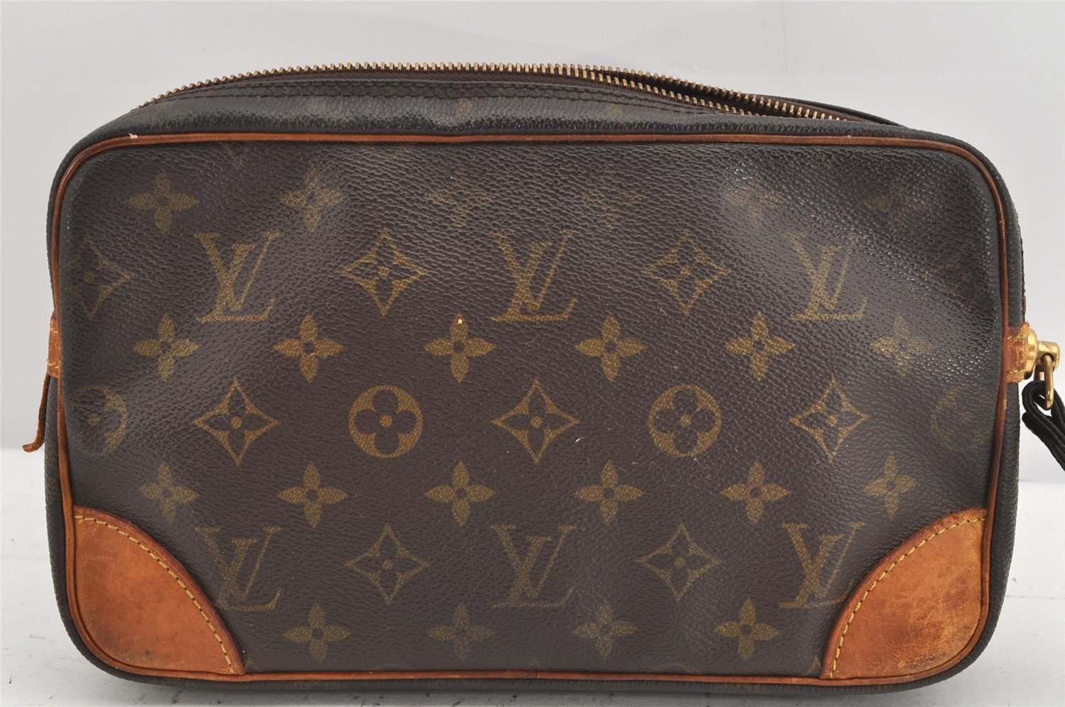 Authentic Louis Vuitton Monogram Marly Dragonne GM M51825 Clutch Bag Junk 2480K
