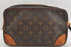 Authentic Louis Vuitton Monogram Marly Dragonne GM M51825 Clutch Bag Junk 2480K