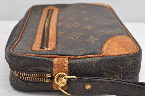 Authentic Louis Vuitton Monogram Marly Dragonne GM M51825 Clutch Bag Junk 2480K
