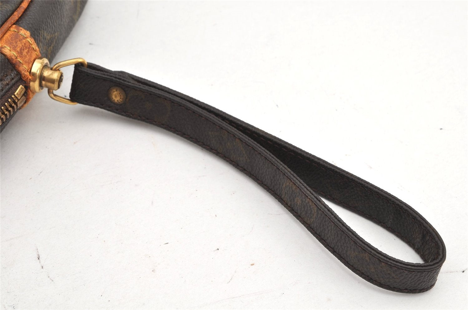 Authentic Louis Vuitton Monogram Marly Dragonne GM M51825 Clutch Bag Junk 2480K