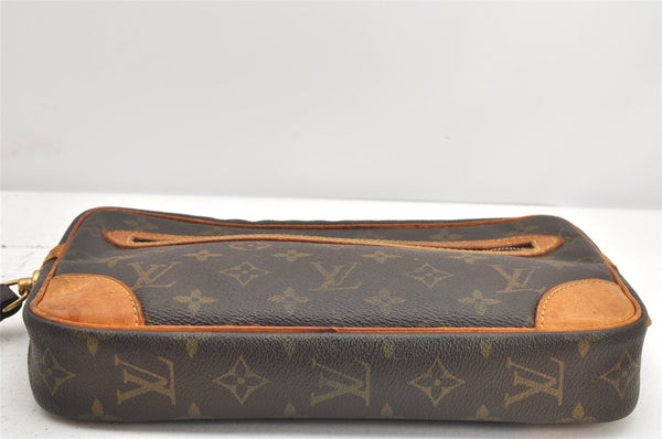 Authentic Louis Vuitton Monogram Marly Dragonne GM M51825 Clutch Bag Junk 2480K