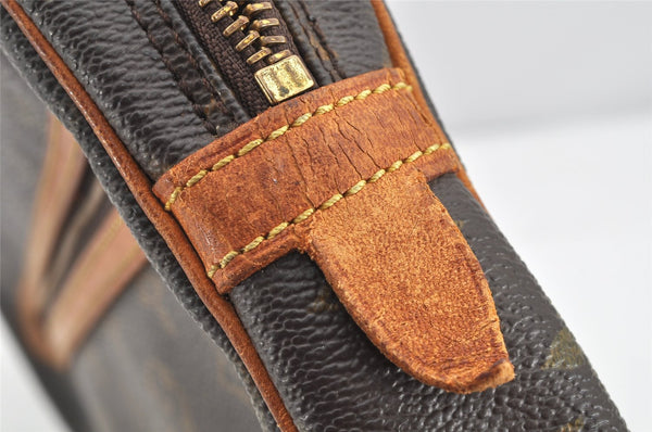 Authentic Louis Vuitton Monogram Marly Dragonne GM M51825 Clutch Bag Junk 2480K