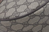 Authentic GUCCI Web Sherry Line Shoulder Cross Bag GG PVC Leather Brown 2481J