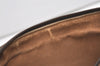 Authentic GUCCI Web Sherry Line Shoulder Cross Bag GG PVC Leather Brown 2481J