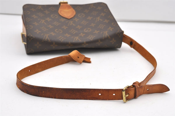 Auth Louis Vuitton Monogram Cartouchiere GM M51252 Shoulder Cross Bag Junk 2482J