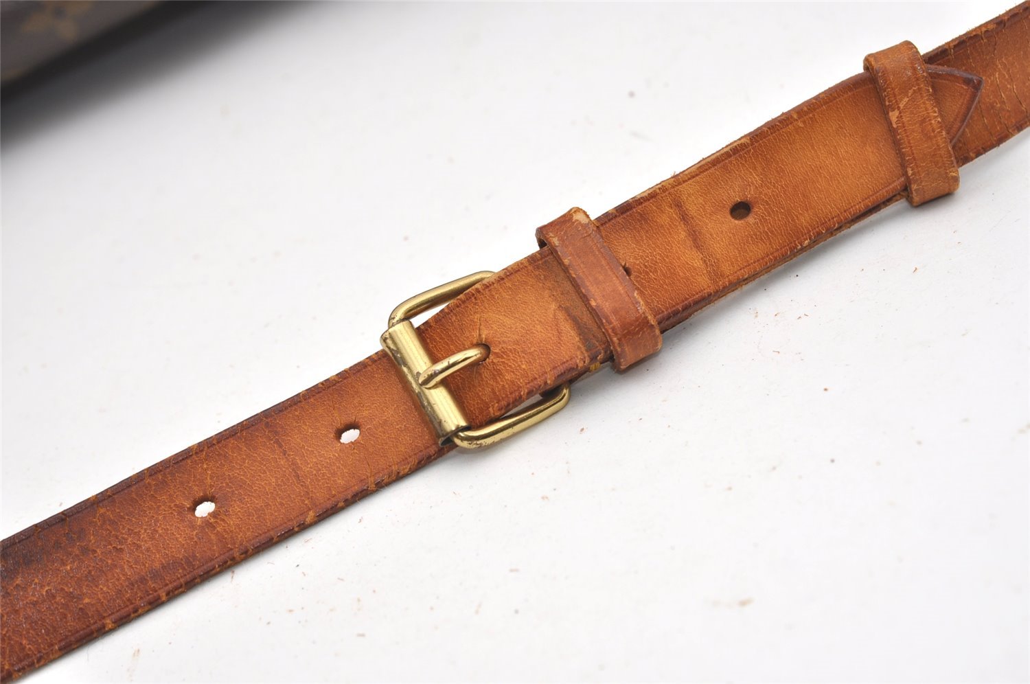 Auth Louis Vuitton Monogram Cartouchiere GM M51252 Shoulder Cross Bag Junk 2482J