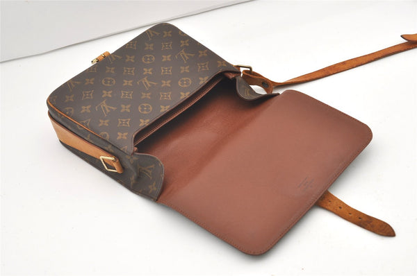 Auth Louis Vuitton Monogram Cartouchiere GM M51252 Shoulder Cross Bag Junk 2482J