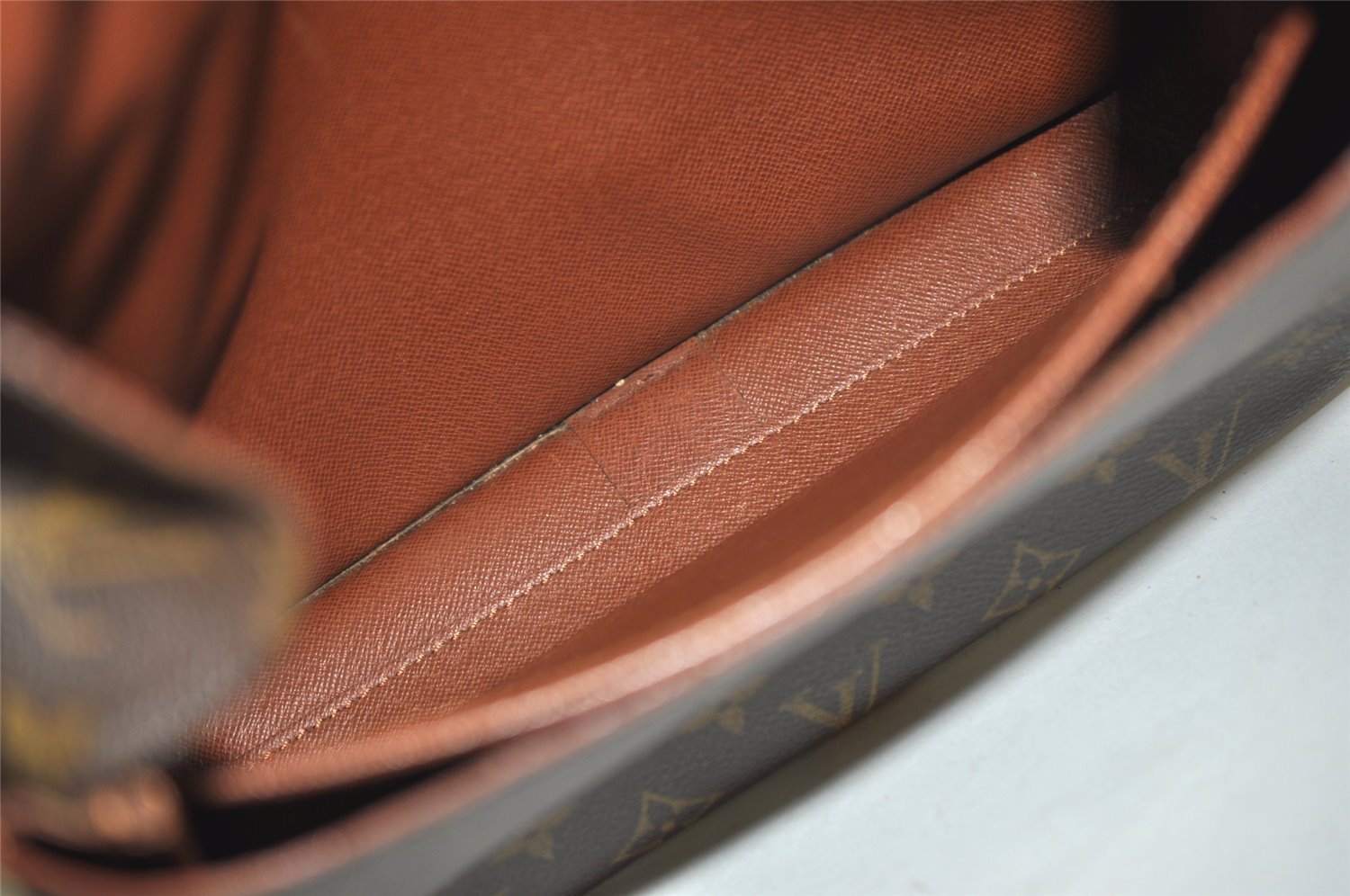 Auth Louis Vuitton Monogram Cartouchiere GM M51252 Shoulder Cross Bag Junk 2482J