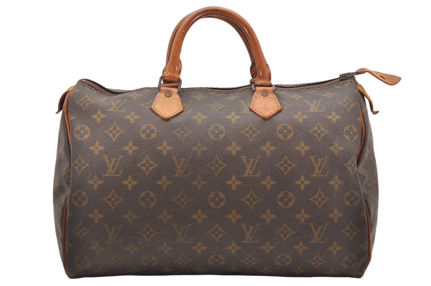 Authentic Louis Vuitton Monogram Speedy 35 Hand Boston Bag Old Model LV 2482K