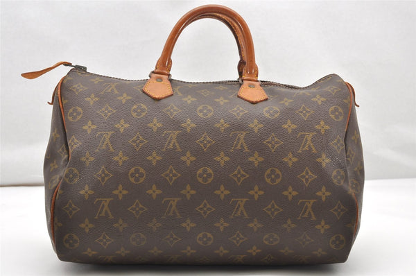 Authentic Louis Vuitton Monogram Speedy 35 Hand Boston Bag Old Model LV 2482K