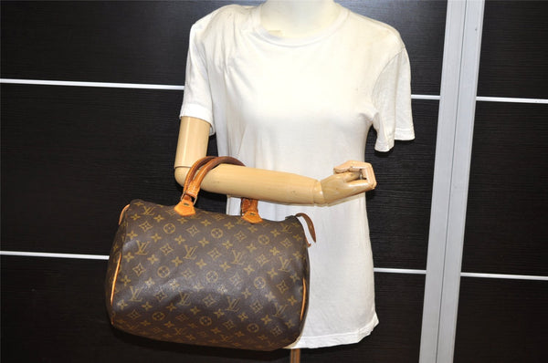 Authentic Louis Vuitton Monogram Speedy 30 Hand Boston Bag Old Model Junk 2483K