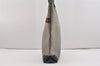 Authentic GUCCI Sherry Line Micro GG Shoulder Tote Bag PVC Leather Navy 2484J