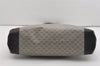 Authentic GUCCI Sherry Line Micro GG Shoulder Tote Bag PVC Leather Navy 2484J