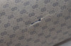 Authentic GUCCI Sherry Line Micro GG Shoulder Tote Bag PVC Leather Navy 2484J