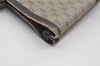 Authentic GUCCI Sherry Line Micro GG Shoulder Tote Bag PVC Leather Navy 2484J