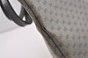 Authentic GUCCI Sherry Line Micro GG Shoulder Tote Bag PVC Leather Navy 2484J